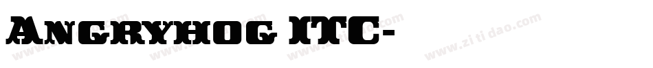 Angryhog ITC字体转换